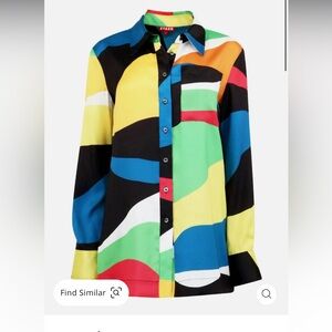 Staud Martha Tunic In Marble Wave